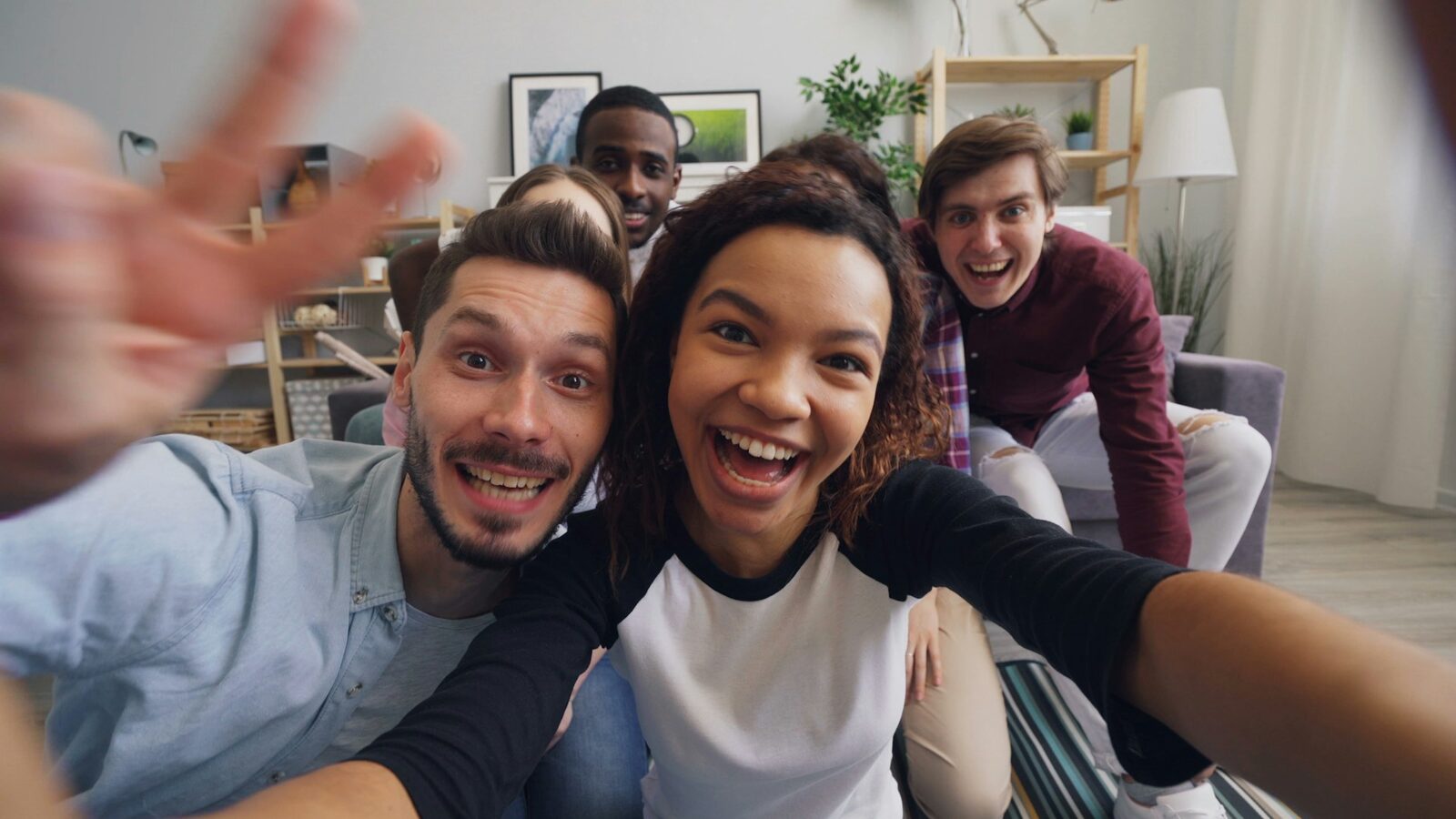 Group of creators celebrating together